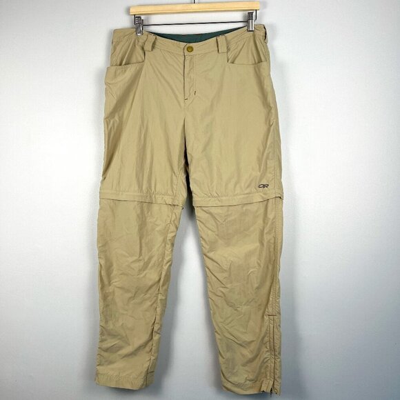 Outdoor Research Hiking convertible women pants tan size L - Picture 1 of 7
